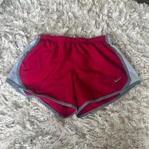 Berry colored nike running shorts